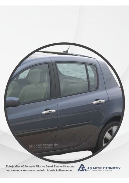 Renault Clio 3 Hb 5d/sw Kapı Kolu (4 Kapı) 4 Parça 2006-2011 Krom Paslanmaz Çelik modelleri