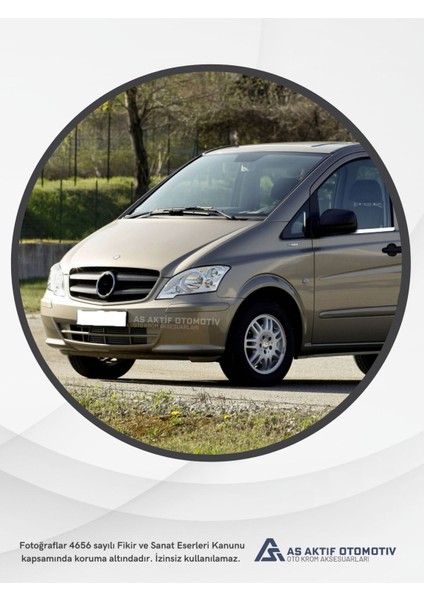Mercedes Vito W639 Van Kapı Eşiği 3 Parça 2003-2010 Krom Paslanmaz Çelik modelleri