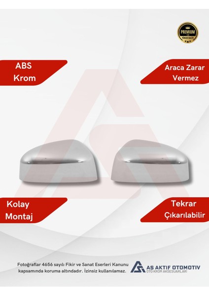 Ford Focus 3 Hb 5d/sd/sw Ayna Kapağı 2 Parça 2011 ve Üzeri Krom Paslanmaz Çelik fiyatları
