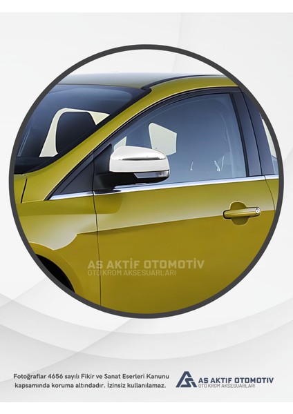 Ford Focus 3 Hb 5d/sd/sw Ayna Kapağı 2 Parça 2011 ve Üzeri Krom Paslanmaz Çelik modelleri