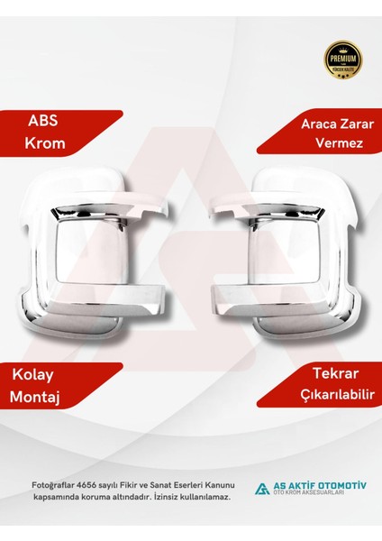 Fiat Ducato Van Ayna Kapağı 2 Parça 2006 ve Üzeri Abs Krom fiyatları