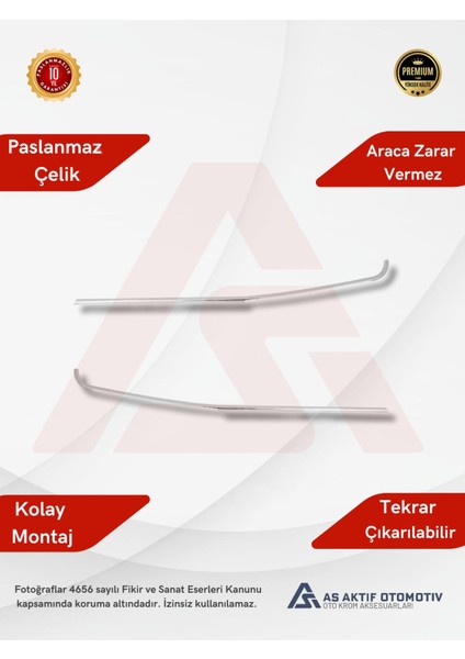 Ford Courier Van Cam Çıtası 2 Parça 2014 ve Üzeri Krom Paslanmaz Çelik fiyatları