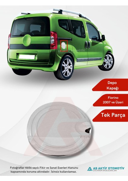 Fiat Fiorino Mini Van/mpv Depo Kapağı 2007 ve Üzeri Krom Paslanmaz Çelik