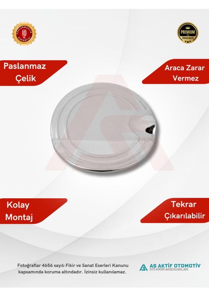 Fiat Fiorino Mini Van/mpv Depo Kapağı 2007 ve Üzeri Krom Paslanmaz Çelik