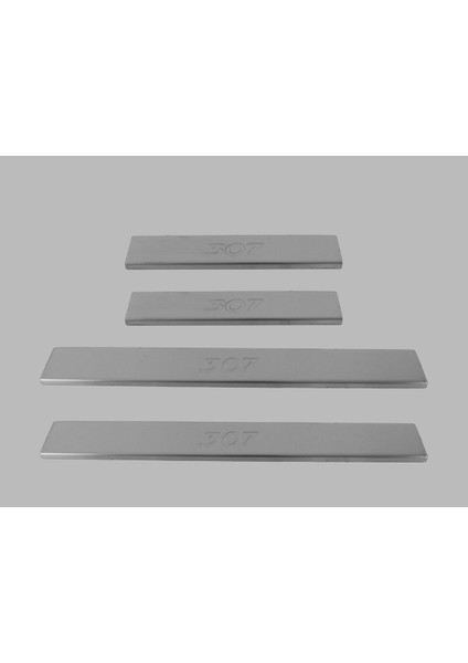 Peugeot 307 Hb 5d/sw Kapı Eşiği 4 Parça 2001-2008 Krom Paslanmaz Çelik