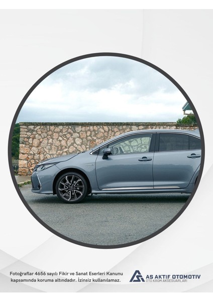 Toyota Corolla Sd Kapı Eşiği 2013 ve Üzeri Krom Paslanmaz Çelik modelleri