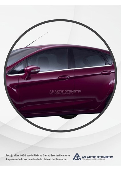 Ford Fiesta 6 Hb 5d Cam Çıtası 8 Parça 2009 ve Üzeri Krom Paslanmaz Çelik modelleri