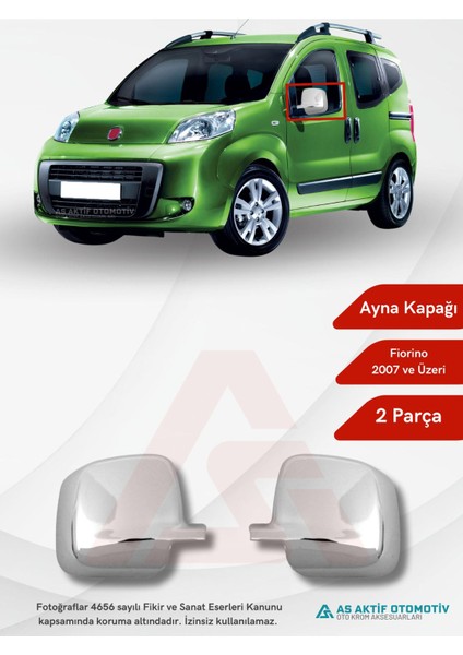 Fiat Fiorino Mini Van/mpv Ayna Kapağı 2 Parça 2007 ve Üzeri Abs Krom