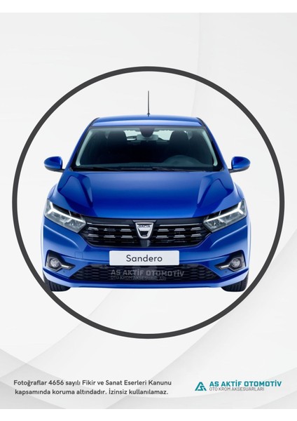 Dacia Sandero - 3 Hb 5d Kapı Eşiği 4 Parça 2020 ve Üzeri Krom Paslanmaz Çelik modelleri