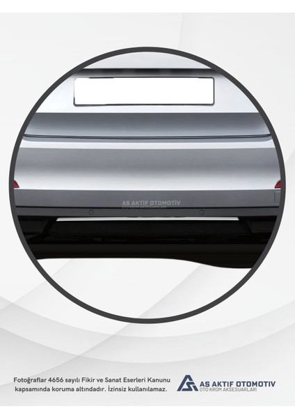 Skoda Octavia 3 (A7) Sd Egzoz Arası Çıta 2013 ve Üzeri Krom Paslanmaz Çelik modelleri