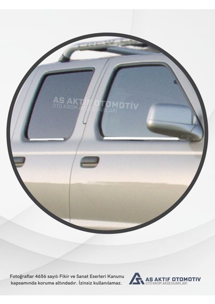 Nissan Sky Star Pick-Up Cam Çıtası 4 Parça 1999-2006 Krom Paslanmaz Çelik modelleri