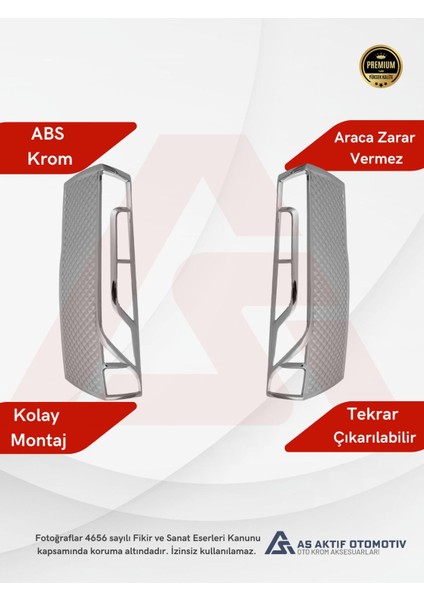 Mercedes Sprinter Van Stop Çerçevesi 2 Parça 2019 ve Üzeri Abs Krom fiyatları