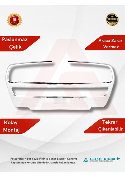 Fiat Doblo-2 Panel Van/lav Ön Panjur 2010 ve Üzeri Krom Paslanmaz Çelik fiyatları