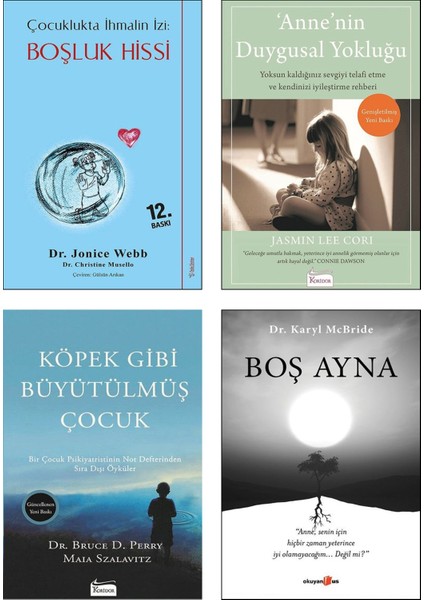 Çocuklukta İhmalin İzi: Boşluk Hissi - Anne'nin Duygusal Yokluğu - Köpek Gibi Büyütülmüş Çocuk - Boş Ayna 4'lü Set