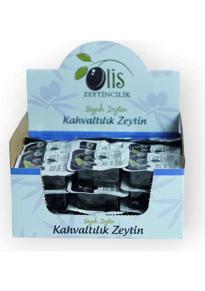 Kahvaltılık Siyah Paket Zeytin Piknik 30 gr x 27 Adet Vakumlu Ambalaj