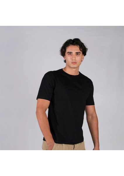 BafacoTekstil Pamuklu Erkek Basic Düz T-Shirt fırsatları