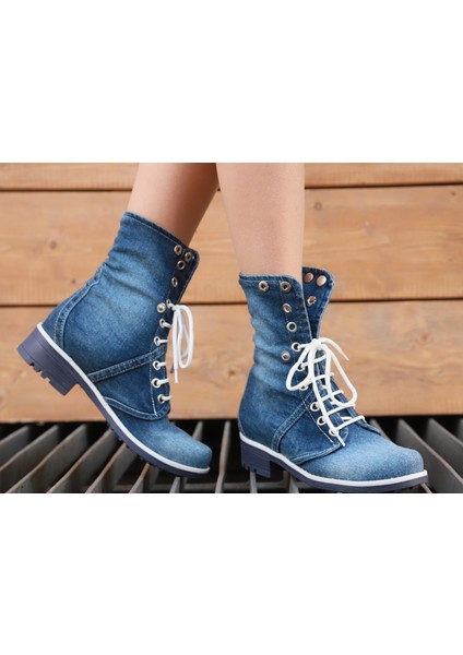 Kadın Kot Bot Rahat Bol Kalıp Terletmeyen Mevsim Botu 5031 Jeanolog fiyatları