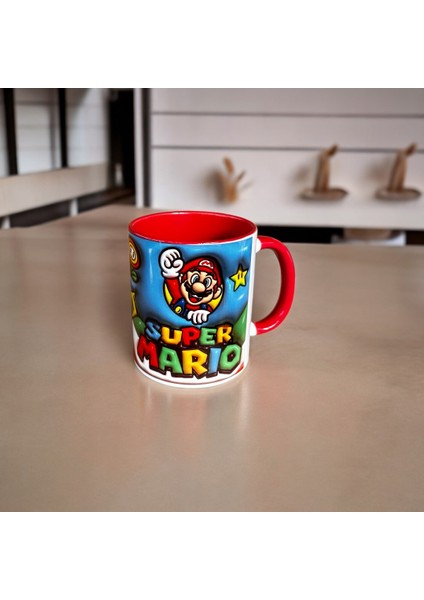 S.mario Baskılı Porselen Kupa