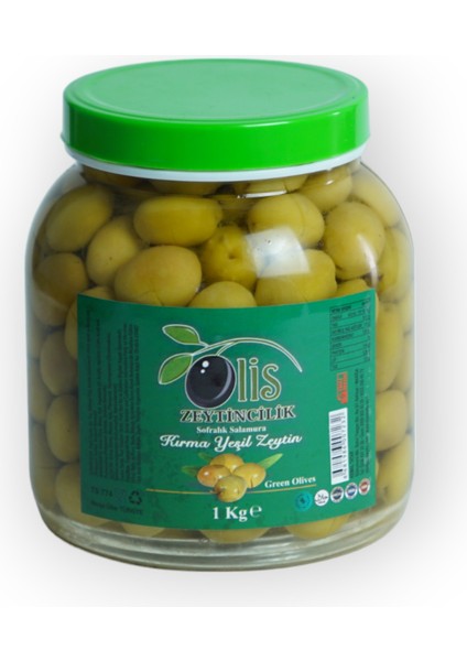 Kırma Yeşil Zeytin Süzme Ağırlık 1 kg