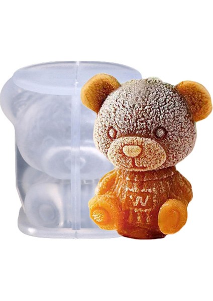 Ayı Silikon Kalıp Ayıcık Mum Fitil Tutacağı 10'lu + Mum Fitili 5 M Mum Yapımı Seti Silikon Mum Kabı modelleri