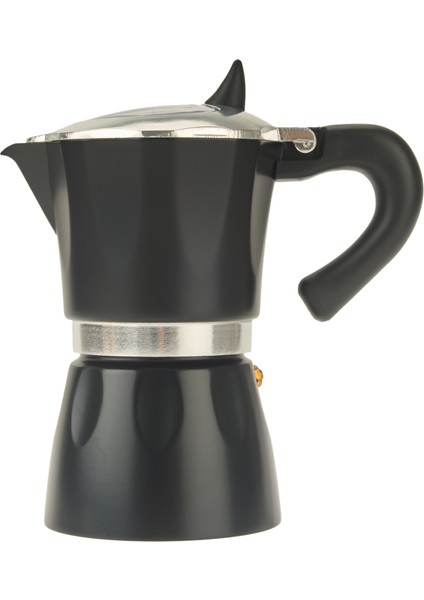 6 Cup Moka Cezve - Siyah -150 ml