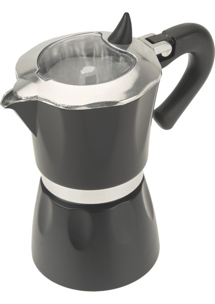 6 Cup Moka Cezve - Siyah -150 ml