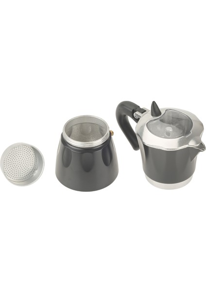 6 Cup Moka Cezve - Siyah -150 ml