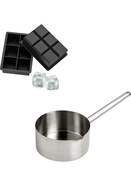 Kare Mum Yapım Seti Mum Eritme Kabı 500 ml Kare Mum Kalıbı Mum Yapım Seti Yılbaşı Mum Yapımı