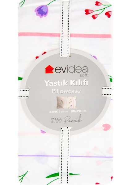 Soft Loretta 2'li Yastık Kılıfı - Renkli - 50x70 cm fırsatları