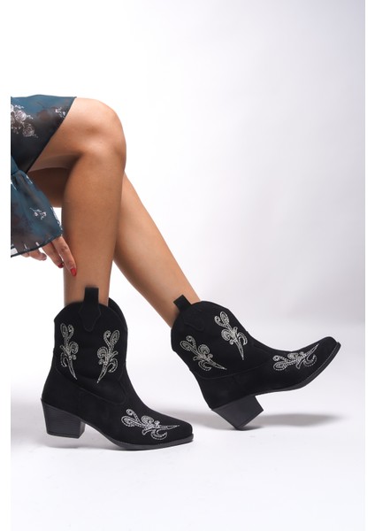 Braureas Kadın Nakışlı Western Bot 0012708 fiyatları