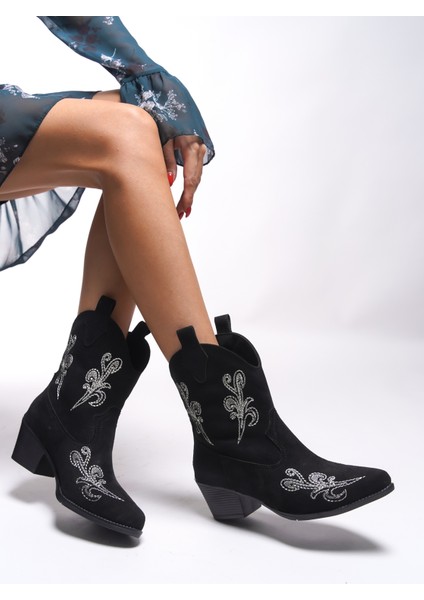Braureas Kadın Nakışlı Western Bot 0012708 fırsatları