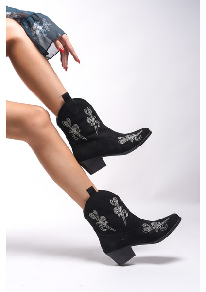 Braureas Kadın Nakışlı Western Bot 0012708 indirimleri