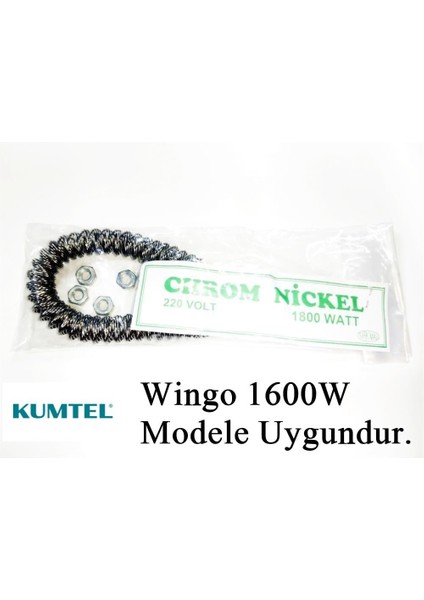 Kumtel Wingo 1600W Uyumlu 1800W Infrared Soba Isıtıcı Rezistans Teli (Yatay)