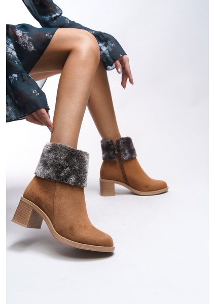 Rielradh Kadın Kürk Detaylı Topuklu Bot 0012501 modelleri