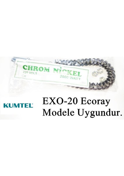Kumtel Exo-20 Ecoray 2000W Uyumlu 2000W Infrared Soba Isıtıcı Rezistans Teli (Yatay) fiyatları