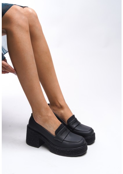 Quphrele Kadın Topuklu Loafer 00121520