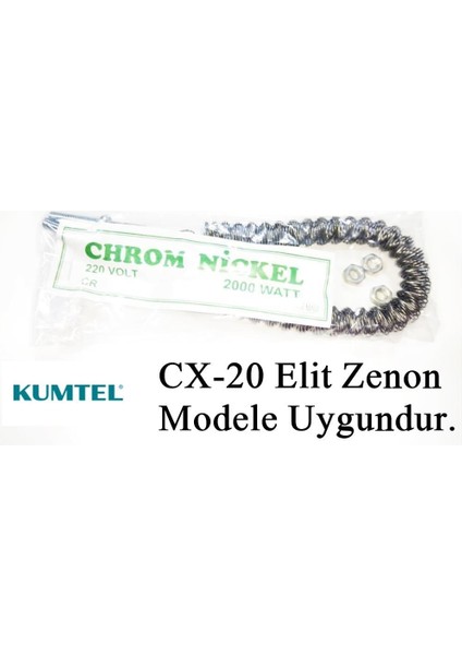 Kumtel Cx-20 Elit Zenon 2000W Uyumlu 2000W Infrared Soba Isıtıcı Rezistans Teli (Yatay) fiyatları