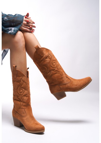 Beicilia Kadın Nakışlı Western Çizme 001288 indirimleri