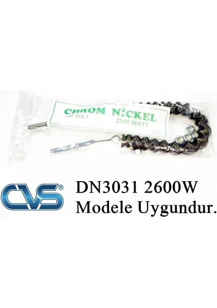 Cvs Dn 3031 2600W Modele Uyumlu 2500W Infrared Soba Isıtıcı Rezistans Teli (Yatay) fiyatları