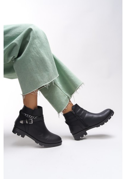 Relrunia Kadın Zincir ve Toka Detaylı Bot indirimleri