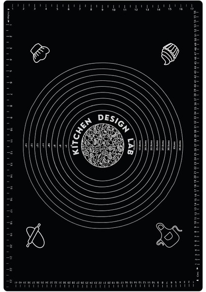 2'li Set Siyah 45X65 cm Silikon Hamur Açma Matı ve Çelik Spatula Hamur fiyatları