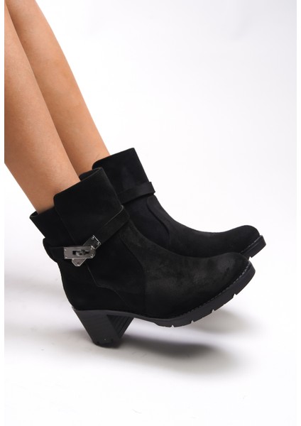 Iverolia Kilit Detaylı Topuklu Bot 0012790