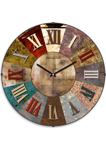 35x35 cm modern bombeli cam duvar saati, şık ve endüstriyel tarz, ev ve ofis dekoru için uygun