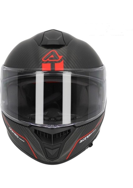 Tarmak Carbon 22-06 Kask Siyah Kırmızı