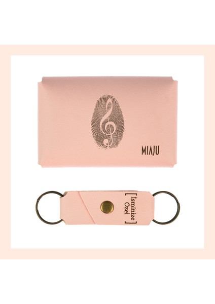 Yavru Ağzı, Müzisyen Ruhlu, Ismine Özel Deri Cüzdan Ve Anahtarlık Set, Günlük Kullanım Için Hediye