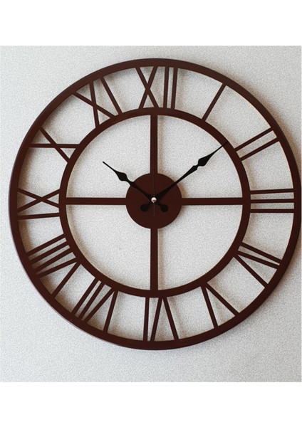 Şık metal duvar saati, modern tasarım, 30x30 cm, beyaz renk, kolay montaj