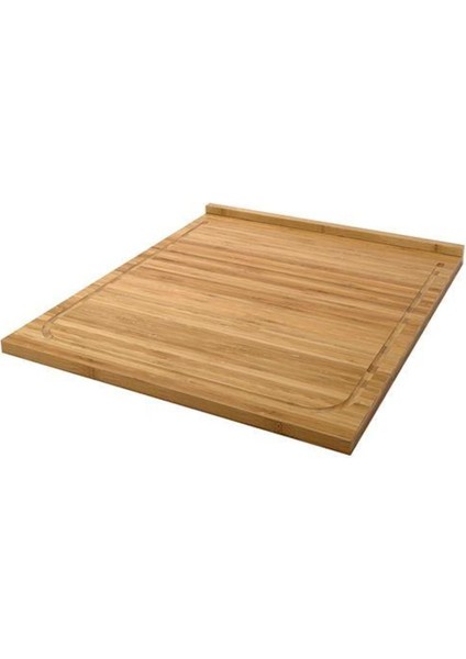 Kenarlı Kesme Tahtası, Bambu Meridyendukkan 46X53 cm Kullanışlı Doğrama Tahtası