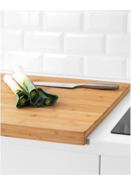 Kenarlı Kesme Tahtası, Bambu Meridyendukkan 46X53 cm Kullanışlı Doğrama Tahtası modelleri