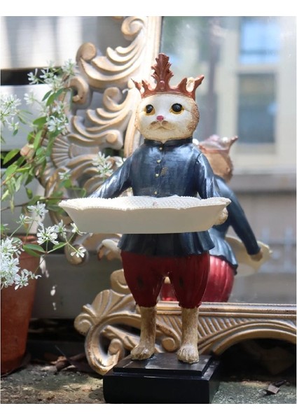 Tepsili Kedi, Sunum Yapan Kedi Biblo, Sunumluk, Şekerlik