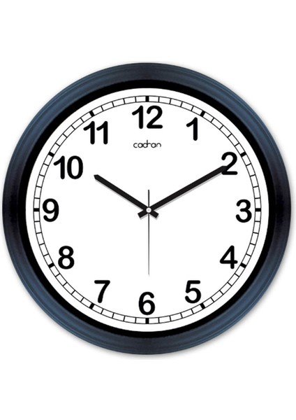 Şık camlı duvar saati, modern ve zarif tasarım, klasik stil, plastik materyal